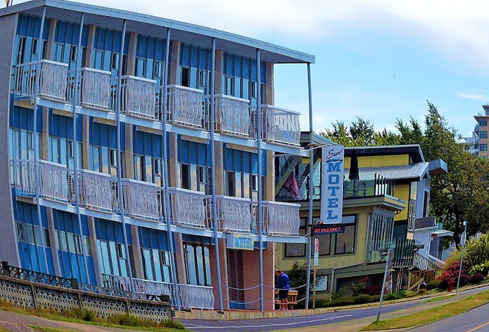 Fisheye Motel by Carol Reid